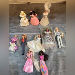 Mattel Fashion Doll Collection with Pink and White Outfits